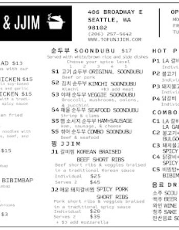 Seoul Tofu & Jjim